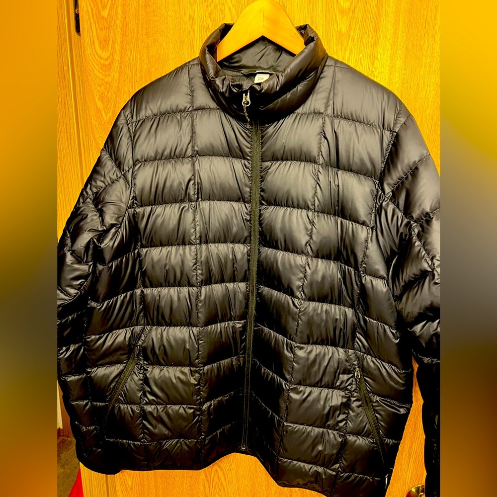 REI Men’s LG Black Down Puffer Jacket